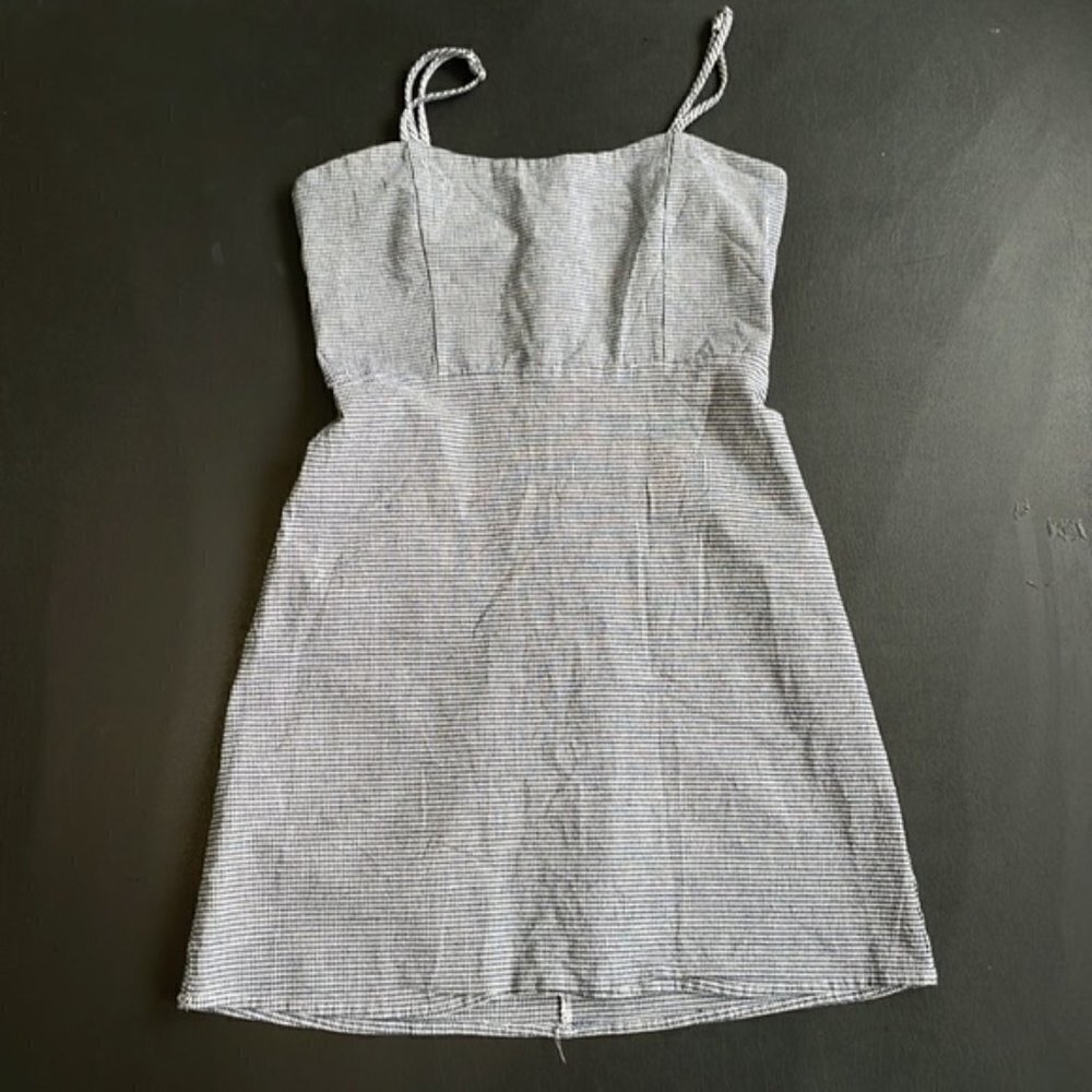 EC Brandy Melville Navy / White Checkered Dress - Size 3